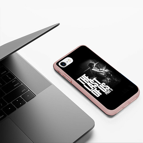 Чехол iPhone 7/8 матовый The Last of Us: Part II / 3D-Светло-розовый – фото 3