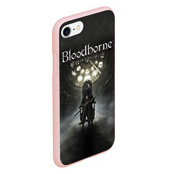 Чехол iPhone 7/8 матовый Bloodborne: Shrine, цвет: 3D-светло-розовый — фото 2