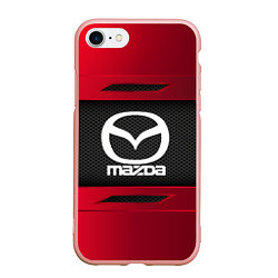 Чехол iPhone 7/8 матовый Mazda Sport, цвет: 3D-светло-розовый