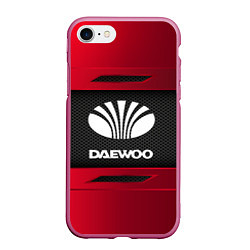 Чехол iPhone 7/8 матовый Daewoo Sport, цвет: 3D-малиновый