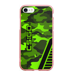 Чехол iPhone 7/8 матовый CS:GO Light Green Camo, цвет: 3D-баблгам