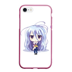 Чехол iPhone 7/8 матовый No Game No Life, цвет: 3D-малиновый