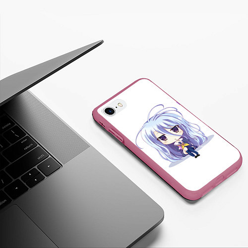 Чехол iPhone 7/8 матовый No Game No Life / 3D-Малиновый – фото 3