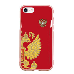 Чехол iPhone 7/8 матовый Сборная России: эксклюзив, цвет: 3D-светло-розовый