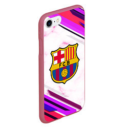 Чехол iPhone 7/8 матовый Barcelona, цвет: 3D-малиновый — фото 2
