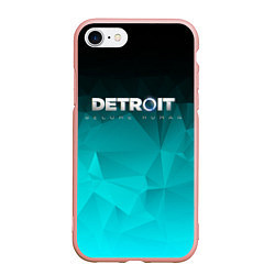 Чехол iPhone 7/8 матовый Detroit: Become Human, цвет: 3D-светло-розовый