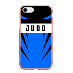 Чехол iPhone 7/8 матовый Judo Fighter, цвет: 3D-светло-розовый