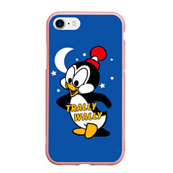 Чехол iPhone 7/8 матовый Trally Wally, цвет: 3D-светло-розовый