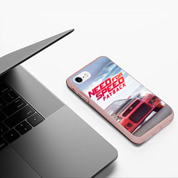 Чехол iPhone 7/8 матовый Need for Speed: Payback, цвет: 3D-светло-розовый — фото 2