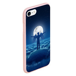 Чехол iPhone 7/8 матовый XXXTentacion: Moon Angel, цвет: 3D-светло-розовый — фото 2