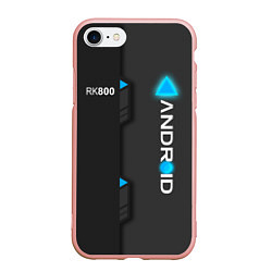 Чехол iPhone 7/8 матовый RK800 Android, цвет: 3D-светло-розовый