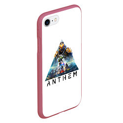 Чехол iPhone 7/8 матовый ANTHEM Planet, цвет: 3D-малиновый — фото 2
