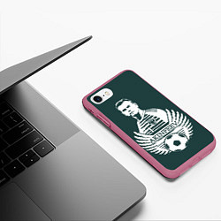 Чехол iPhone 7/8 матовый Akinfeev Style, цвет: 3D-малиновый — фото 2