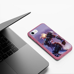 Чехол iPhone 7/8 матовый Riven: LoL, цвет: 3D-малиновый — фото 2