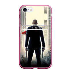 Чехол iPhone 7/8 матовый Hitman: Retribution, цвет: 3D-малиновый