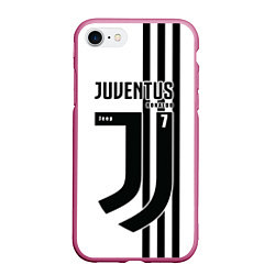 Чехол iPhone 7/8 матовый Exclusive: Juve Ronaldo, цвет: 3D-малиновый