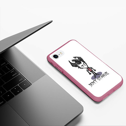 Чехол iPhone 7/8 матовый Don't Starve / 3D-Малиновый – фото 3