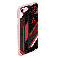 Чехол iPhone 7/8 матовый CS:GO CYREX CARBON, цвет: 3D-светло-розовый — фото 2