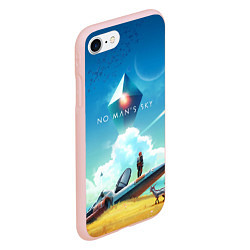 Чехол iPhone 7/8 матовый No Man’s Sky: Atlas Rises, цвет: 3D-светло-розовый — фото 2