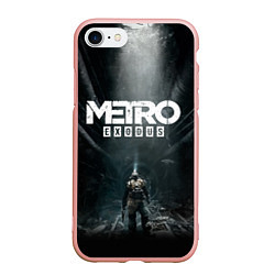 Чехол iPhone 7/8 матовый Metro Exodus, цвет: 3D-светло-розовый