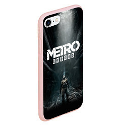 Чехол iPhone 7/8 матовый Metro Exodus, цвет: 3D-светло-розовый — фото 2