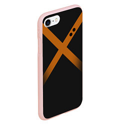 Чехол iPhone 7/8 матовый KATSUKI BAKUGOU полосы, цвет: 3D-светло-розовый — фото 2