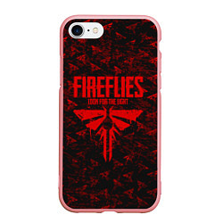 Чехол iPhone 7/8 матовый Fireflies: Red Logo, цвет: 3D-баблгам