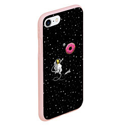 Чехол iPhone 7/8 матовый Homer Spaceman, цвет: 3D-светло-розовый — фото 2