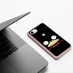 Чехол iPhone 7/8 матовый Лицо Ниблера, цвет: 3D-светло-розовый — фото 2