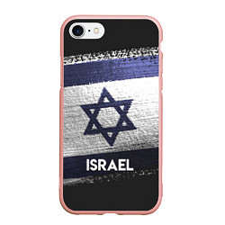 Чехол iPhone 7/8 матовый Israel Style, цвет: 3D-светло-розовый
