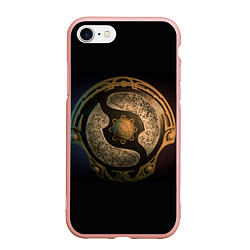 Чехол iPhone 7/8 матовый Bronze Aegis, цвет: 3D-светло-розовый