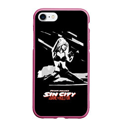 Чехол iPhone 7/8 матовый Sin City: Nancy, цвет: 3D-малиновый