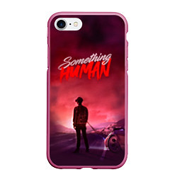 Чехол iPhone 7/8 матовый Muse: Something Human, цвет: 3D-малиновый