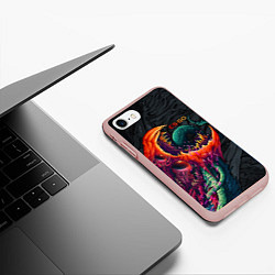 Чехол iPhone 7/8 матовый CS:GO Hyper Beast Original, цвет: 3D-светло-розовый — фото 2