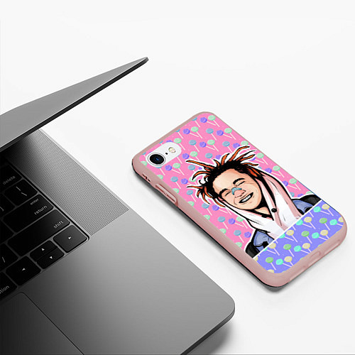 Чехол iPhone 7/8 матовый GONE Fludd / 3D-Светло-розовый – фото 3