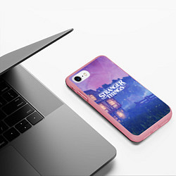 Чехол iPhone 7/8 матовый Stranger Things: Magic House, цвет: 3D-баблгам — фото 2