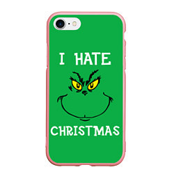 Чехол iPhone 7/8 матовый I hate christmas, цвет: 3D-баблгам