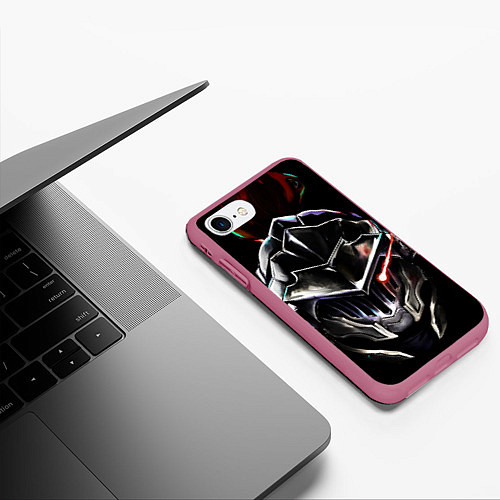 Чехол iPhone 7/8 матовый Убийца гоблинов / 3D-Малиновый – фото 3