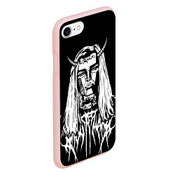 Чехол iPhone 7/8 матовый Ghostemane: Devil, цвет: 3D-светло-розовый — фото 2