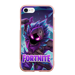 Чехол iPhone 7/8 матовый Fortnite, цвет: 3D-светло-розовый