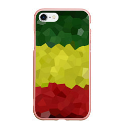 Чехол iPhone 7/8 матовый Эфиопия, цвет: 3D-светло-розовый