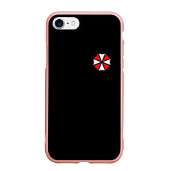 Чехол iPhone 7/8 матовый UMBRELLA CORP, цвет: 3D-светло-розовый