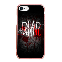 Чехол iPhone 7/8 матовый Dead by April, цвет: 3D-светло-розовый