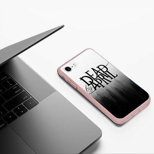Чехол iPhone 7/8 матовый Dead by April / 3D-Светло-розовый – фото 3