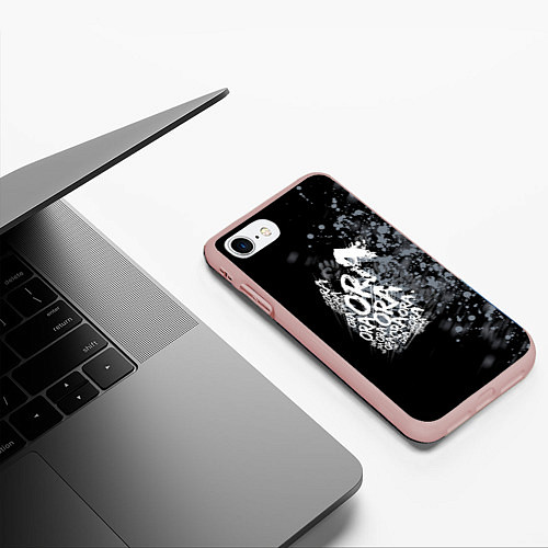 Чехол iPhone 7/8 матовый JoJo / 3D-Светло-розовый – фото 3