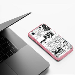 Чехол iPhone 7/8 матовый Arctic Monkeys: Up, цвет: 3D-баблгам — фото 2