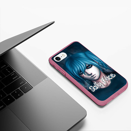 Чехол iPhone 7/8 матовый Sally Face / 3D-Малиновый – фото 3