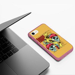 Чехол iPhone 7/8 матовый Dagger Curse, цвет: 3D-малиновый — фото 2