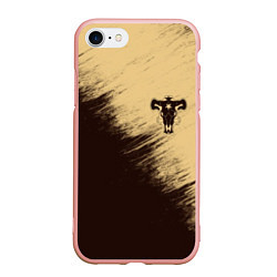 Чехол iPhone 7/8 матовый Black Clover, цвет: 3D-светло-розовый