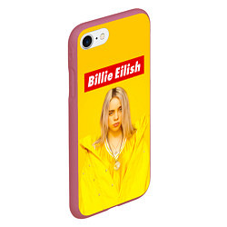 Чехол iPhone 7/8 матовый Billie Eilish: MyBoi, цвет: 3D-малиновый — фото 2